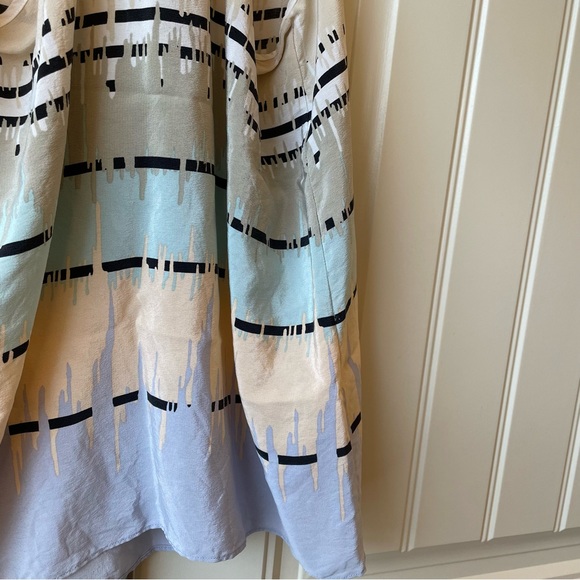 100% silk Tibi Modern Pastel Tank - Picture 2 of 7